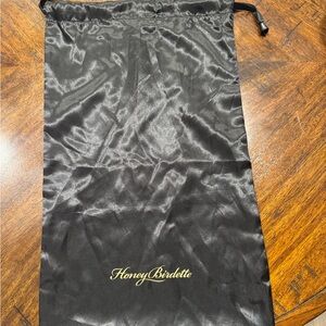 Honey Birdette Black Satin Pouch